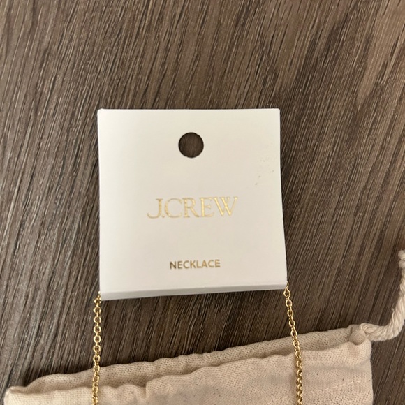 J. Crew Gold Necklace with Rhinestone Red Heart Pendant NWT - Picture 5 of 5